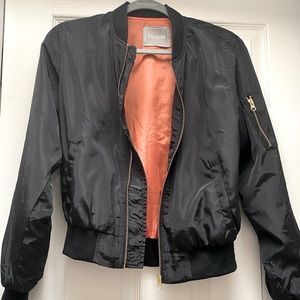 Black Bomber Jacket Size S.